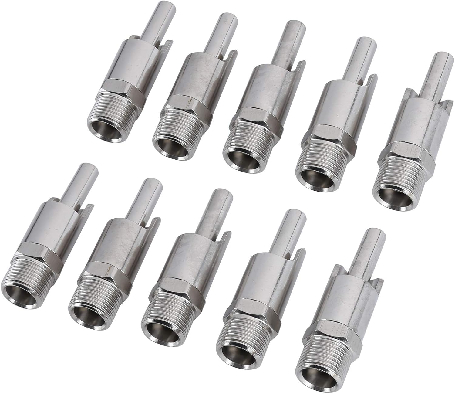 Automatic Pig Nipple Drinker Pig Water Nozzle Poultry Watering System for Sows Piglets Drinking (Stainless Steel)