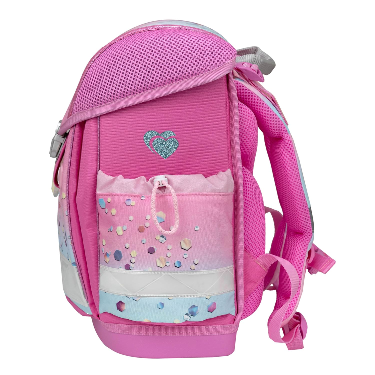 Belmil Classy tornister szkolny zestaw 5-częściowy z ponczo przeciwdeszczowym (403-13/AG/S/RP) (Dream Hooves Pinky)