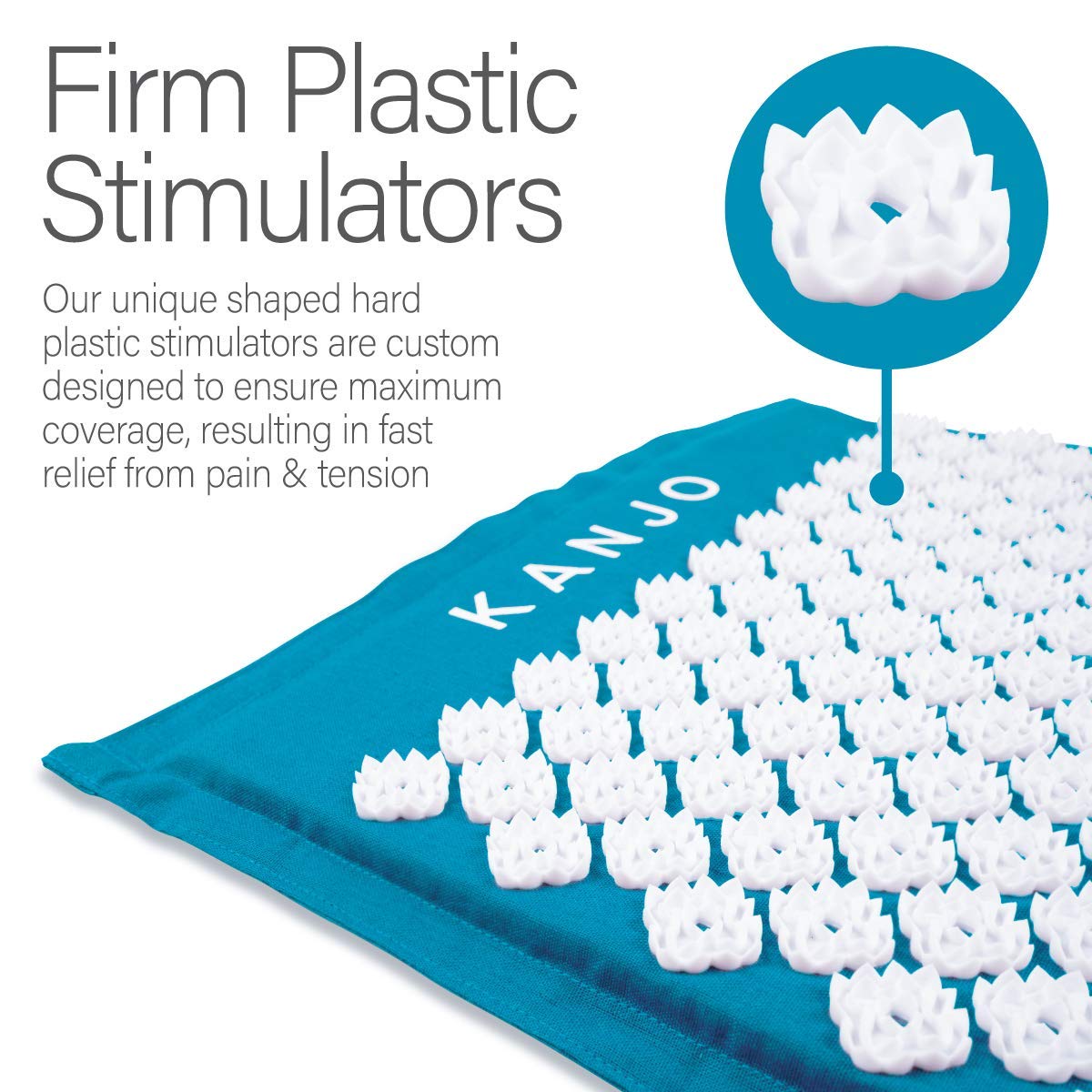 Kanjo Heat Therapy Acupressure Pillow - Neck and Stomach Pillow - Relieve Neck and Stomach Pain - Includes Travel Bag - Image 5