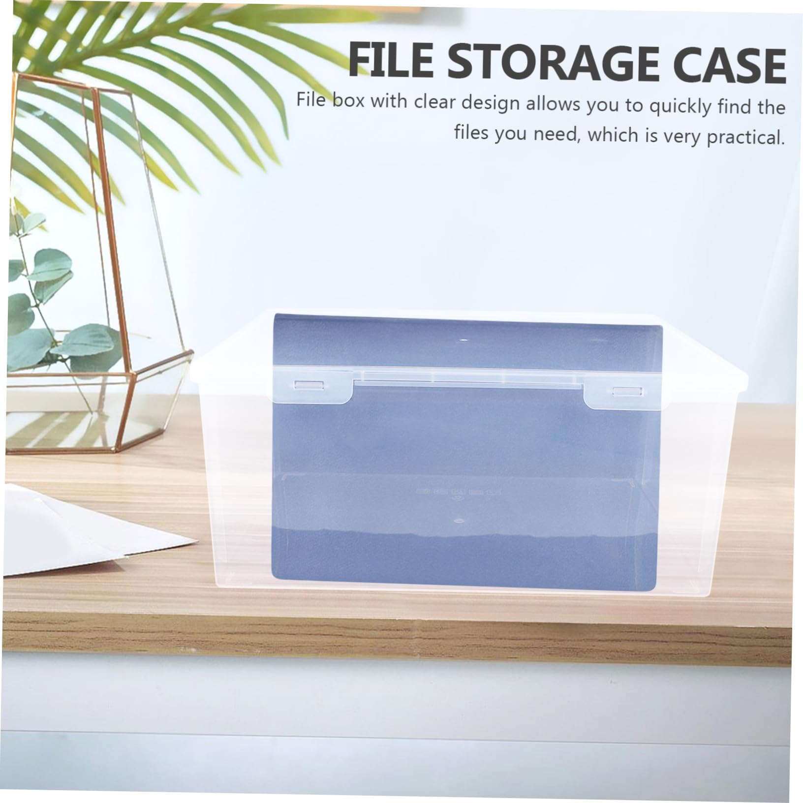 File Box Documenti Organizer Portatile Per e Casa Archiviazione Per Ricevute e Fatture Design Slim e Resistente e Facile
