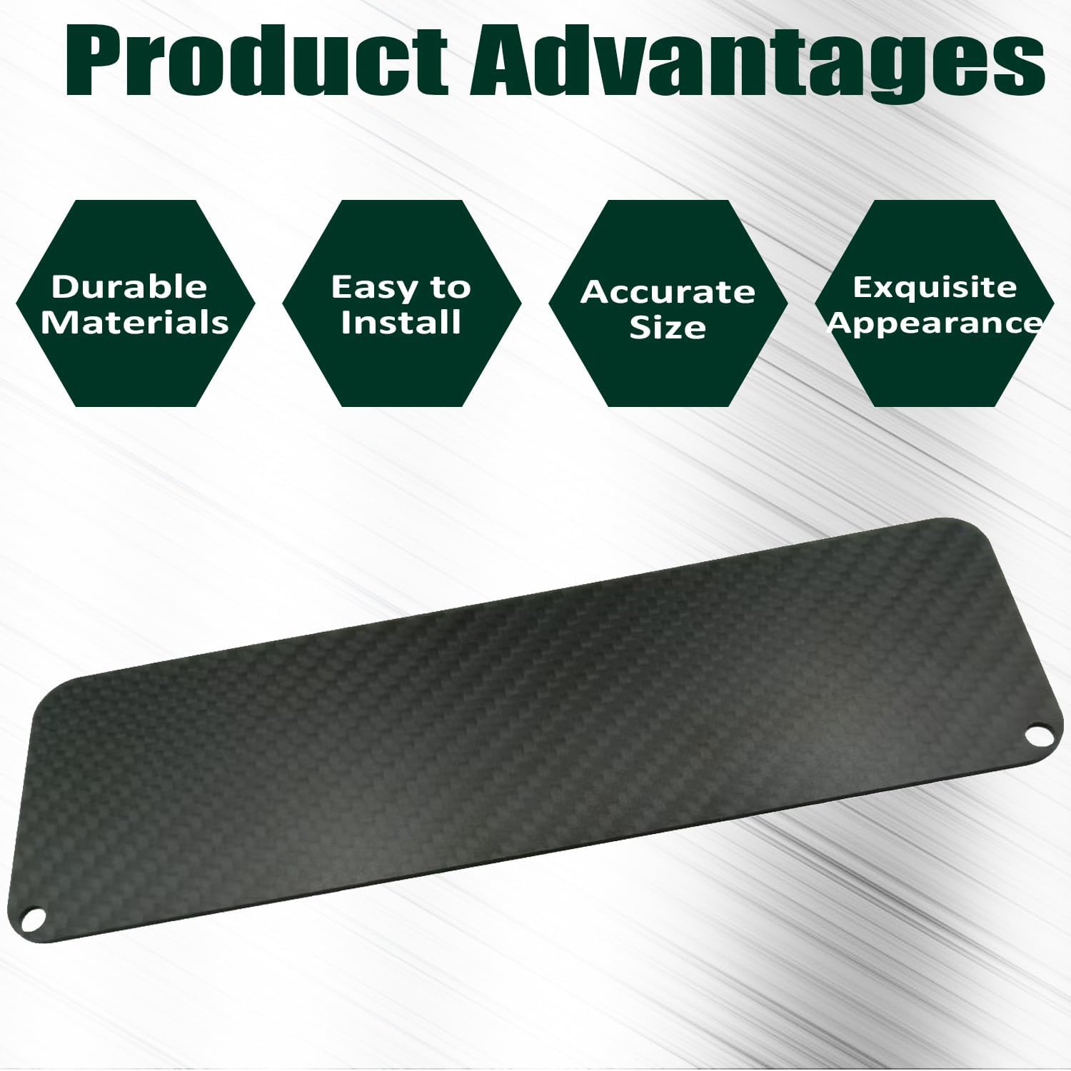 Carbon Fiber Golf Ball Holder Dash Cover Plate - Compatible with EZGO TXT PDS Electric Cart (36V & 48V)