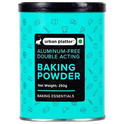 Urban Platter Aluminium-Free Baking Powder, 250g (Double-Acting Leavening Agent | Perfect for Fluffy Cakes, Breads, Baki
