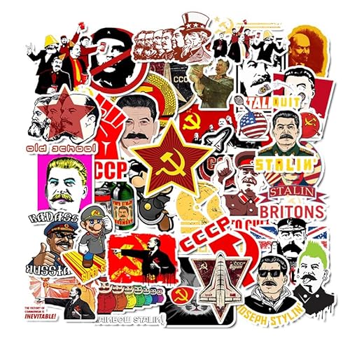 Kaderas Russia 50 Stickers, Contry Travel Landmarks Soviet Union Stalin Stickers
