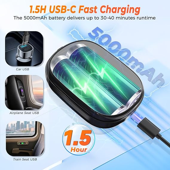 Lower Back Heating Pad with Massager for Back Relaxation, Cordless Heated Back Brace Vibration Wrap with 6 Heat & Timer, Heating Support Belt for Lumbar - Gifts for Mom & Dad
