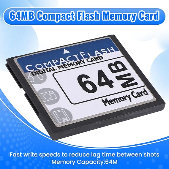 64MB Compact Flash Memory Card for Camera, Advertising Machine, Industrial Computer Card