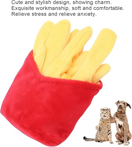 Miniatura 5 de GLOGLOW Juguetes chirriantes para masticar para perros, juguete realista de peluche con sonido arrugado para perros pequeños y medianos, dentición