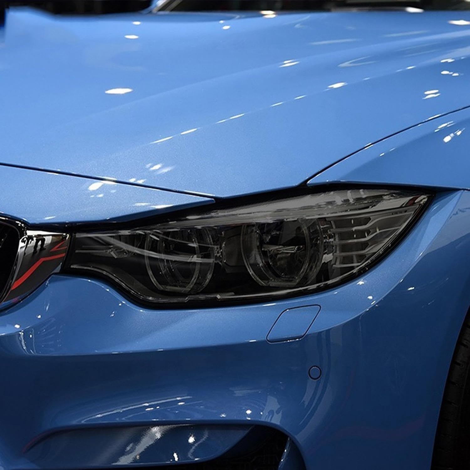 Car Headlight Protective Film Headlamp Restoration Scratch-Resistant Transparent Black TPU Sticker，for BMW M3 F80 M4 F82 F83