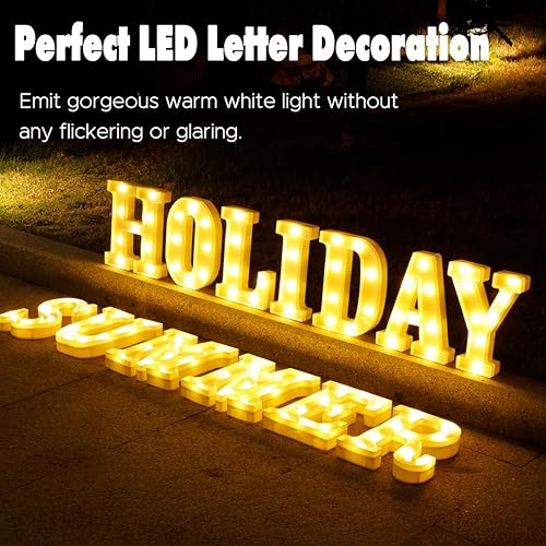 Miniatura 4 de Letras LED de marquesina, 26 letras del alfabeto, luces LED decorativas, luces de letras que funcionan con pilas, para fiestas, luz de noche,
