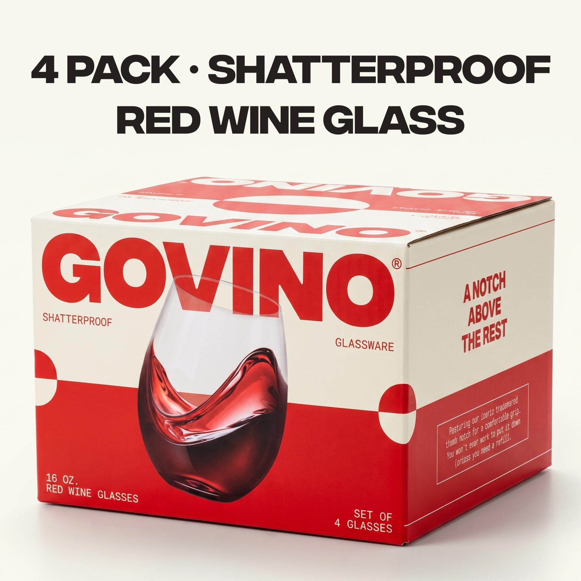 Govino Shatterproof Wine Glasses - Set of 4 -7