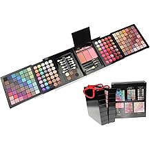 fantasyday 177 colors multifunctional exquisite cosmetic gift set makeup kit for face eyes and lips - makeup palettes vanity case with eyeshadow palette lipstick blush powder