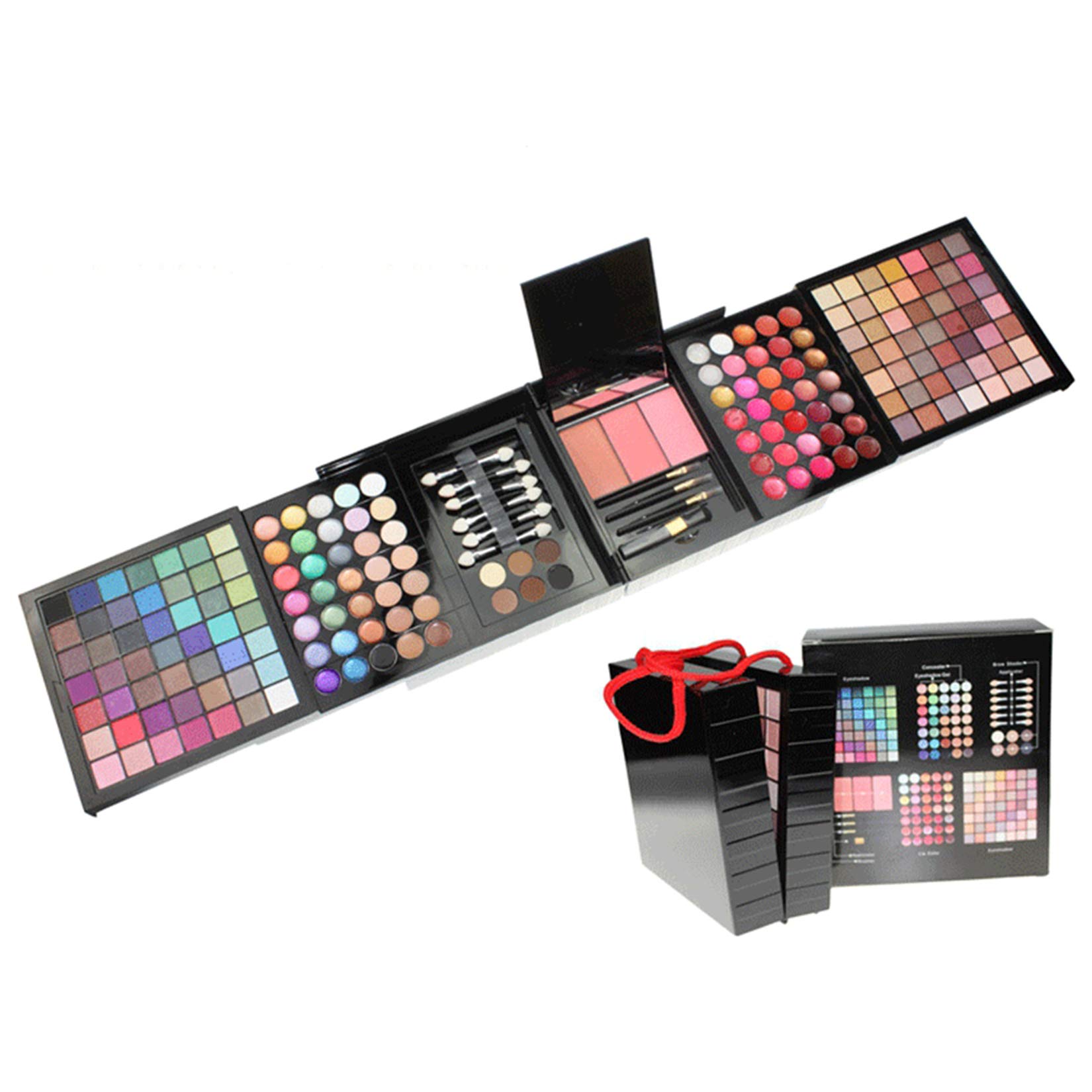 FantasyDay Beauty Advent Calendar 2025 Women, All-in-one Makeup Gift Set for Girls Must-Have Cosmetic Surprises Include Eyeshadow Palette Lipstick Blush Concealer Face Powder Eyeliner Mascara Brush