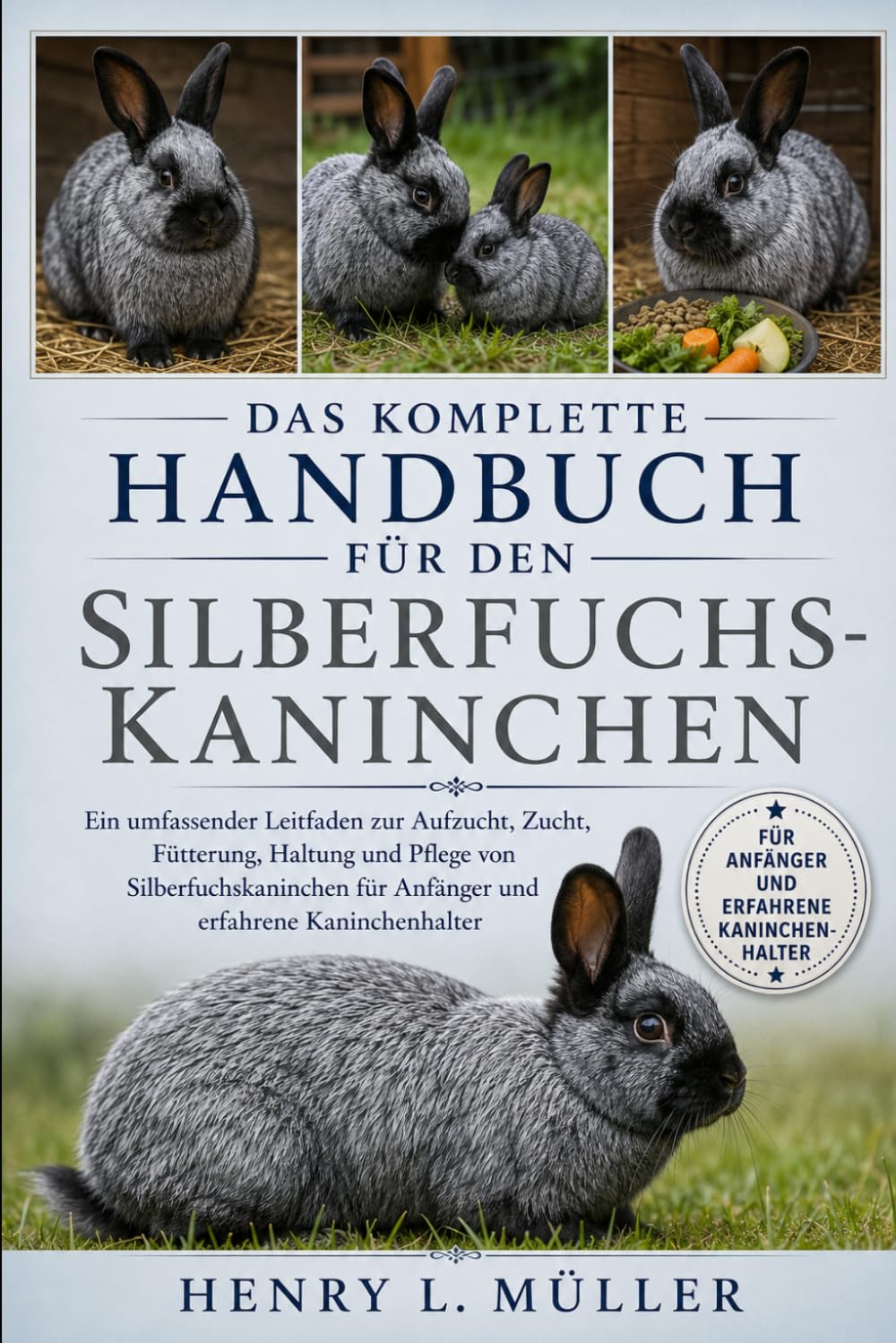 DAS KOMPLETTE HANDBUCH FÜR DEN SILBERFUCHS-KANINCHEN: Ein umfassender Leitfaden zur Aufzucht, Zucht, Fütterung, Haltung und Pflege von Silberfuchskaninchen für Anfänger und erfahrene Kaninchenhalter