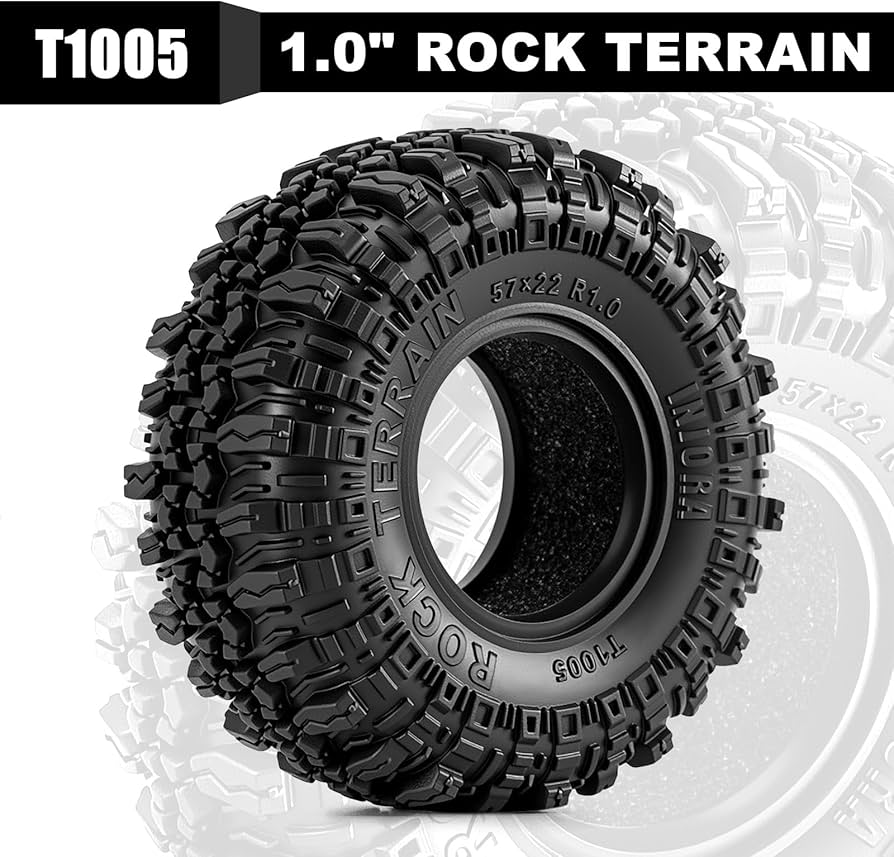 Amazon | INJORA 1.0 タイヤ ソフトラバー クローラー ホイール タイヤ