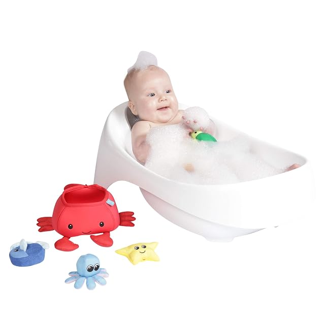 Foto 4 de 6 de Manhattan Toy 160380 Cangrejo de Neopreno 5 Piezas Flotante derramamiento n Relleno baño de Secado rápido…