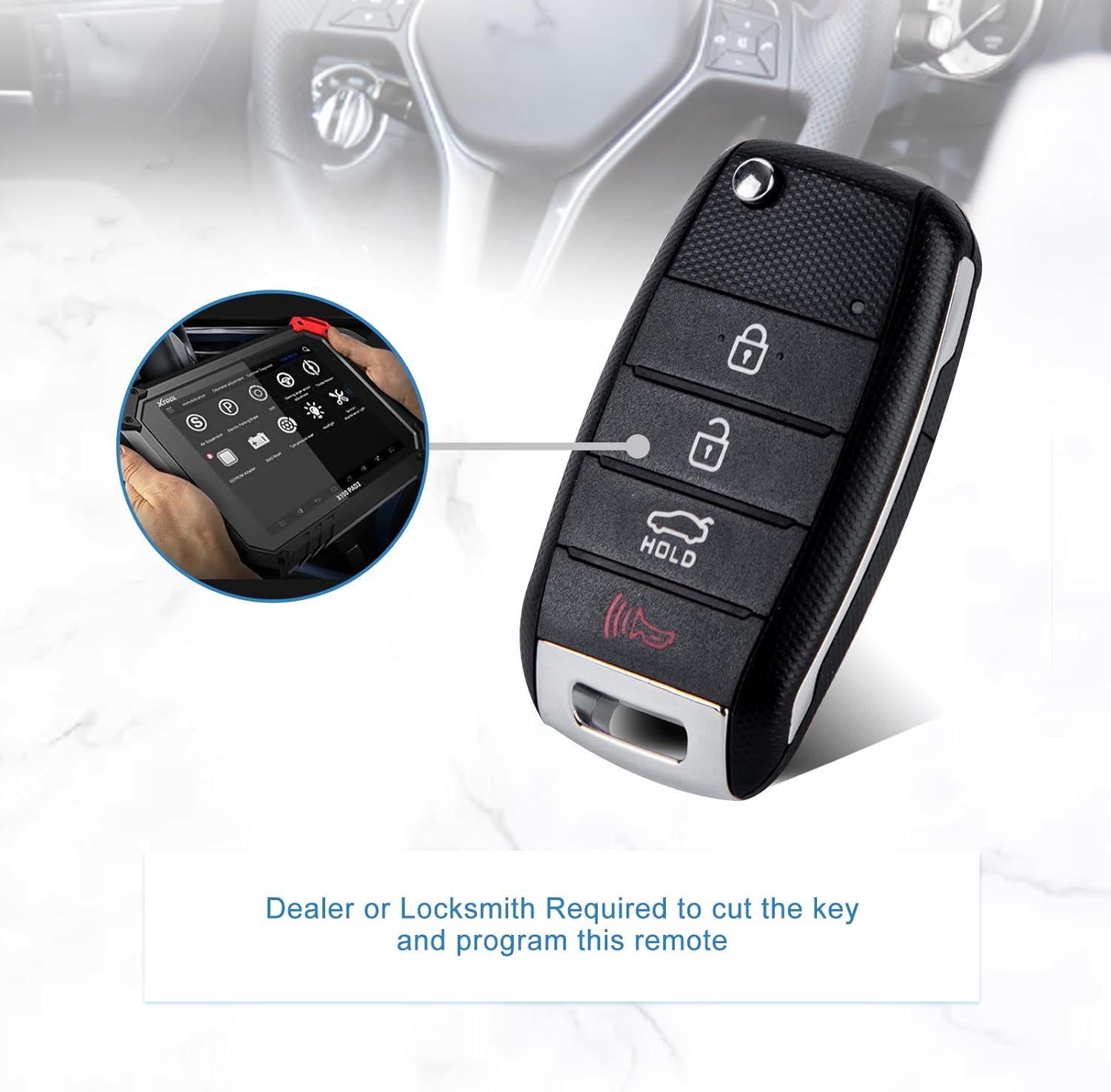 4 BTN Car Key Remote Control Replacement for 2014- 2016 Kia Forte 5 Koup OSLOKA-870T (1)