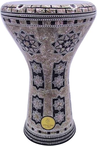 Miniatura 8 de ¡Nuevo! Gawharet El Fan Classic - Percusión de tambor Darbuka de nácar de 17 pulgadas (MIzar)