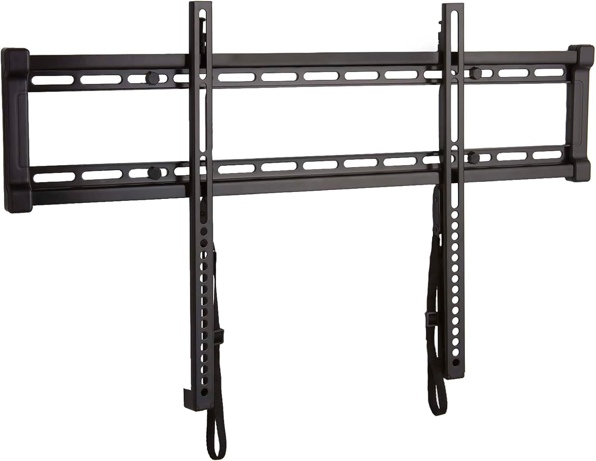 Low Profile TV Wall Mount for 40" to 80" TVs - Universal Fixed Wall Mount TV Bracket, Slim 1” Profile - 3 Step Easy Install w/Included Hardware - UL Certified