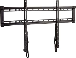 SANUS Low Profile TV Wall Mount for 40" to 80" TVs - Universal Fixed Wall Mount TV Bracket, Slim 1” Profile - 3 Step Easy Install w/Included Hardware - UL Certified