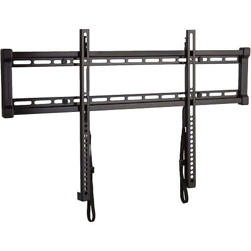 SANUS Low Profile TV Wall Mount for 40" to 80" TVs - Universal Fixed Wall Mount TV Bracket, Slim 1” Profile - 3 Step Easy Install w/Included Hardware - UL Certified