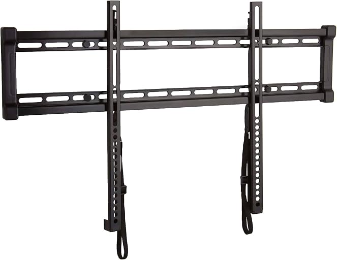 SANUS Low Profile TV Wall Mount for 40" to 80" TVs - Universal Fixed Wall Mount TV Bracket, Slim 1” Profile - 3 Step Easy Install w/Included Hardware - UL Certified