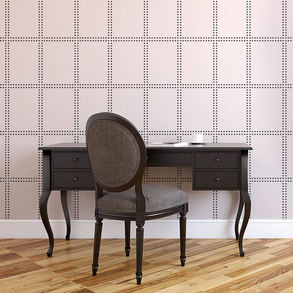 Studded Perfection Wall Stencil – Wall Painting Stencils for Easy Room Makeover – Large Stencil for Painting Walls – Stenciling Instead of Wallpaper Saves Money – Stencils for Walls