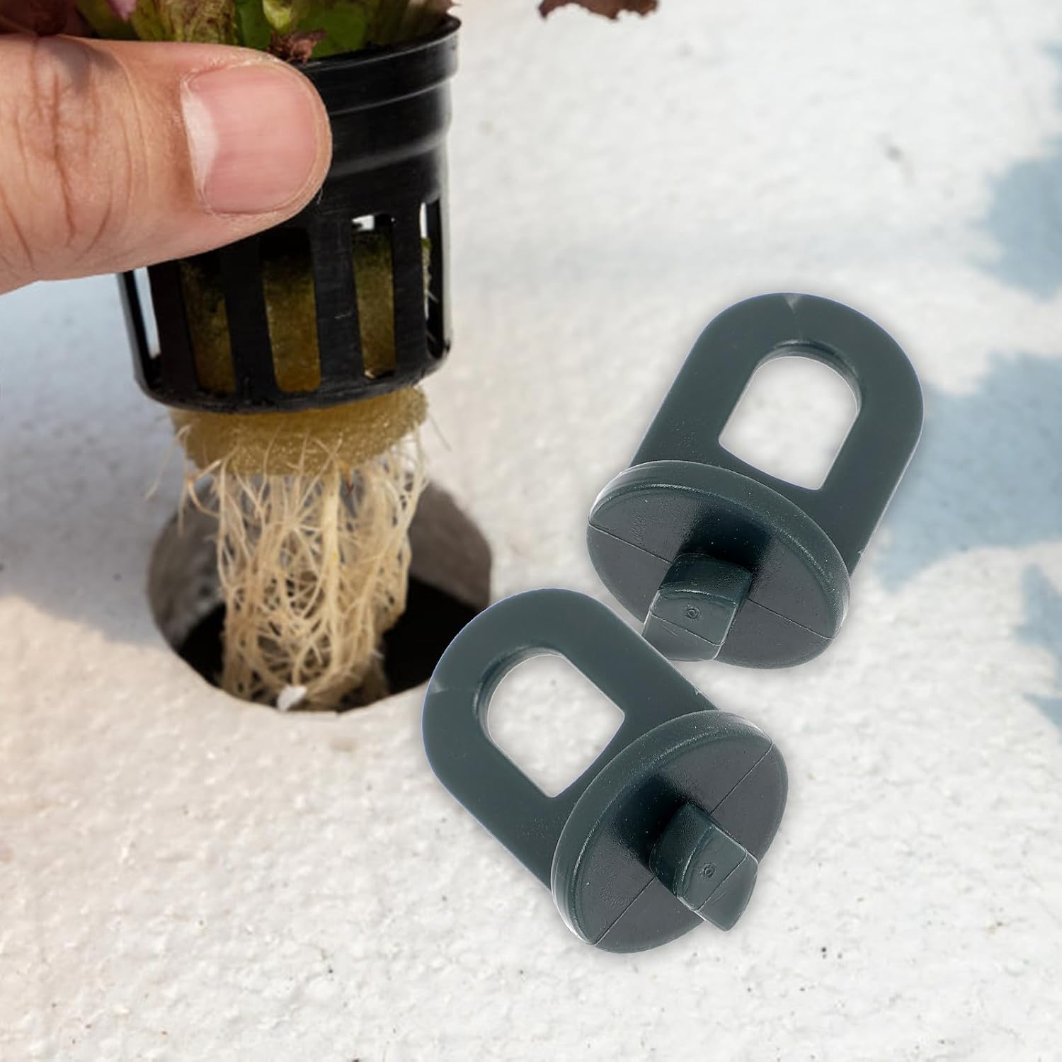 50pcs Greenhouse Fixing Hooks Plastic Support Clips for Shade Nets