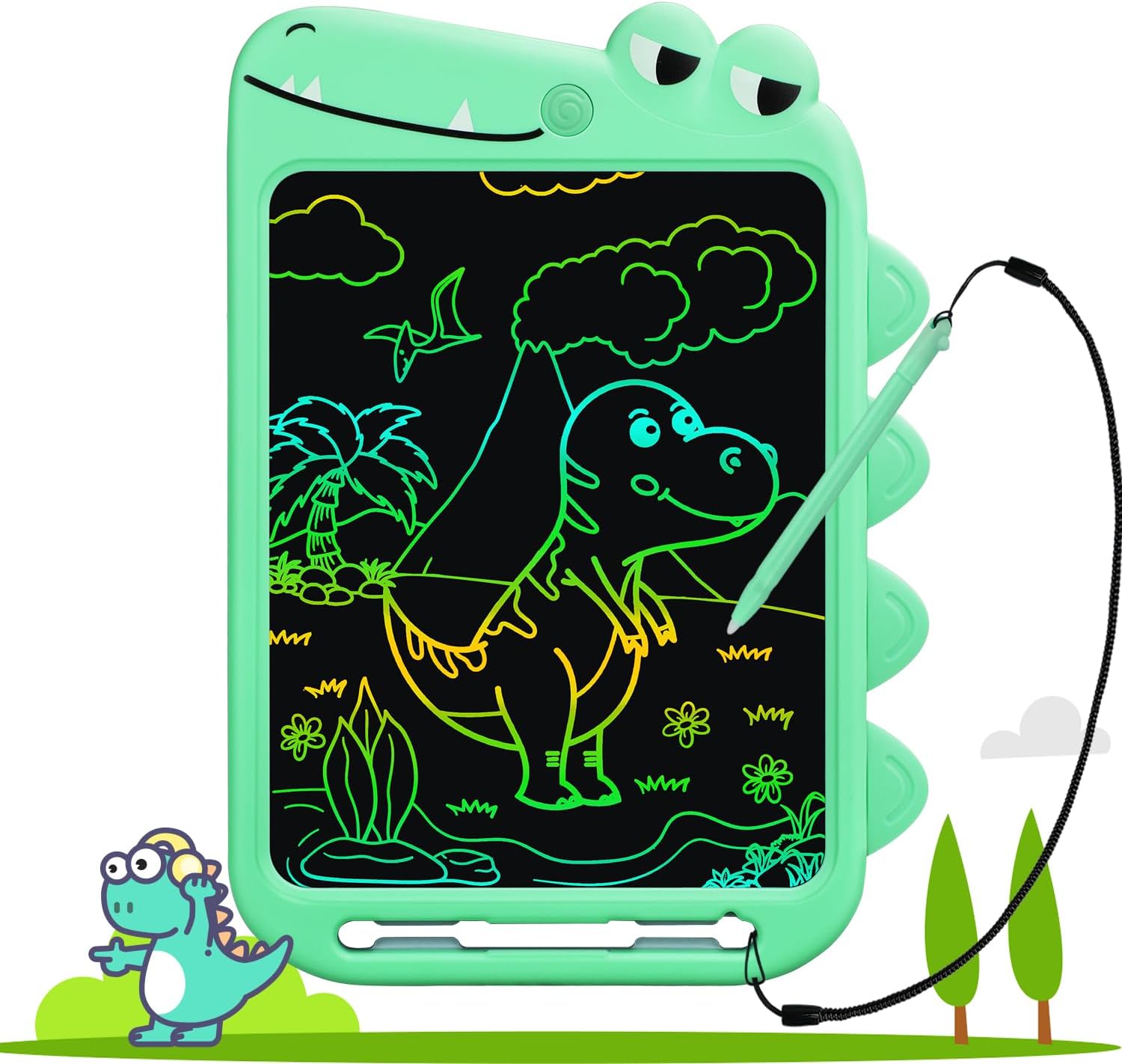 2 Stück LCD Schreibtafeln 8,5 Zoll - Einhorn Und Dinosaurier Design Für Kinder