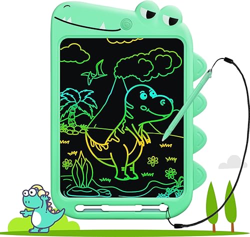 Fullware Tableta de escritura LCD para niños, tablero de dibujo colorido de 10 pulgadas, juguetes educativos de aprendizaje, regalos para niños,