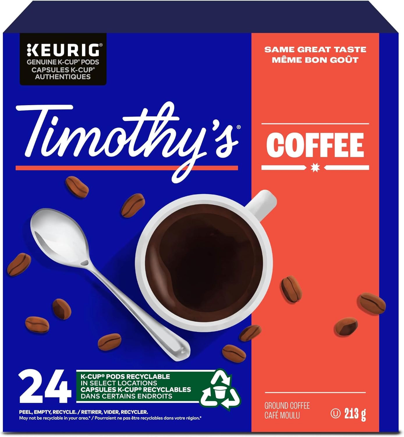 Timothy's Colombian Decaf K-Cup Coffee Pods, 24 Count For Keurig Coffee Makers