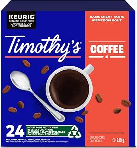 Timothy's Colombian Decaf K-Cup Coffee Pods, 24 Count For Keurig Coffee Makers - View 2