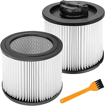 Alrens 2 Pack DXVC4001 Cartridge Filter Replacement for DEWALT DXV04T, DXV05P, DXV05S, DXV08S, DXV06G 4 Gallon Wet/Dry Vacuum Cleaner