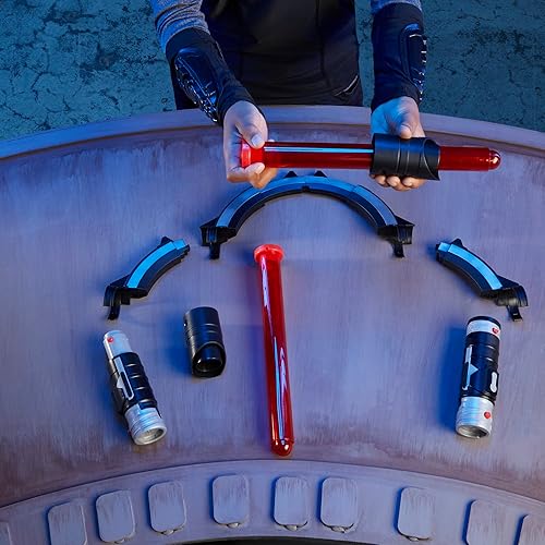 Miniatura 6 de Star Wars Lightsaber Forge Inquisitor - Juego de obras maestras de sable de luz electrónico de doble capa juguete de juego de rol personalizable