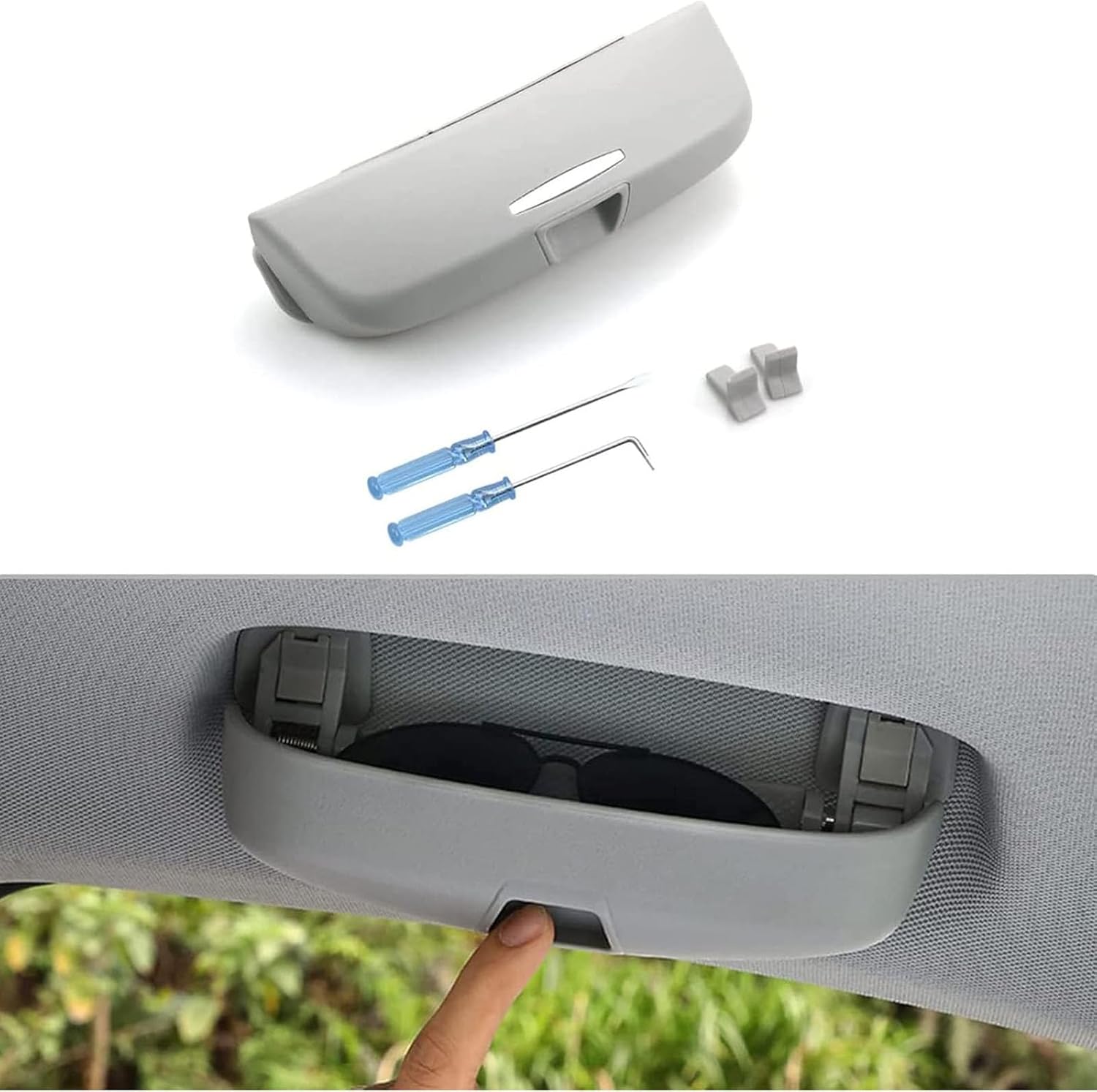 Sunglasses Holder Storage Box for NX 200 2015-2022(A/Black)(Normal/B/Gray)