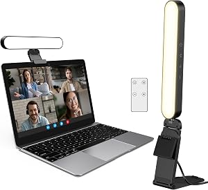 InnoGear Video Conference Light, On-Camera Video Lights for Monitor Desk LED Streaming Lighting with Remote and Touch Control Selfie Zoom Lighting for Computer Webcam Laptop Podcast, Recording