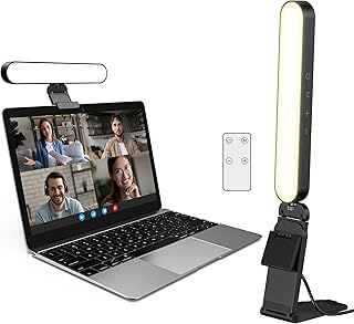 InnoGear Video Conference Light, On-Camera Video Lights for Monitor Desk LED Streaming Lighting with Remote and Touch Control Selfie Zoom Lighting for Computer Webcam Laptop Podcast, Recording