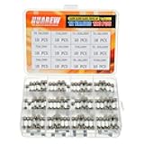 HUAREW 12 Values 120 Pcs 5x20 mm Slow Blow Glass Fuse 0.2 x0.78 Inch 250 V Volt T0.5 T1 T1.25 T1.6 T2 T2.5 T3 T3.15 T4 T5 T6.3 T10 A amp Assortment Kit