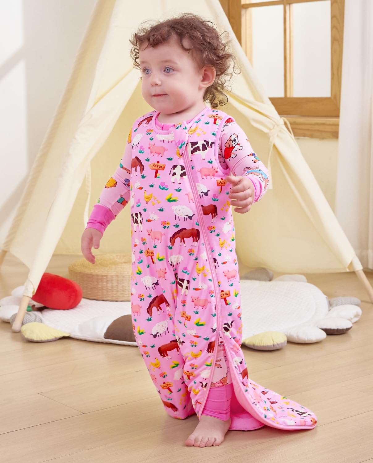 Rayon Made from bamboo viscose Sleep Sacks 0-36 Months 1.0 Tog Soft Toddler Sleeping Sack for newborn Babies 2-Way Zipper - Image 8