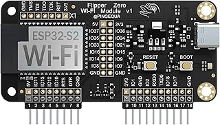 Flipper Zero Wi-Fi Devboard with Pre-Installed Marauder Firmware, ESP32-S2 Chipset for Wireless Testing, Expandsion Module Accessories(Black)