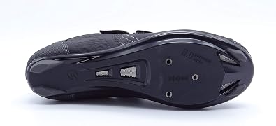 Sidebike Cycling Shoes, Road Biking, Indoor Spinning - 3 Bolt Cleat Compatible - Molded Nylon Sole (EU43/US10/27.5CM)