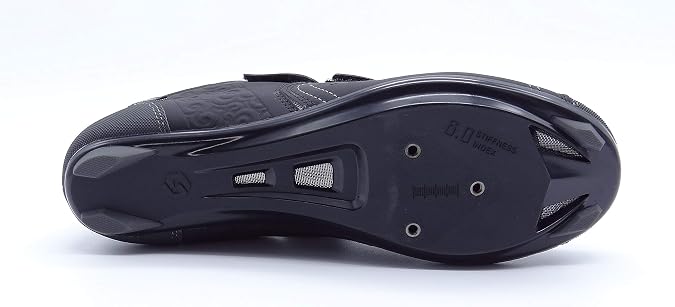 Sidebike Cycling Shoes, Road Biking, Indoor Spinning - 3 Bolt Cleat Compatible - Molded Nylon Sole (EU43/US10/27.5CM)