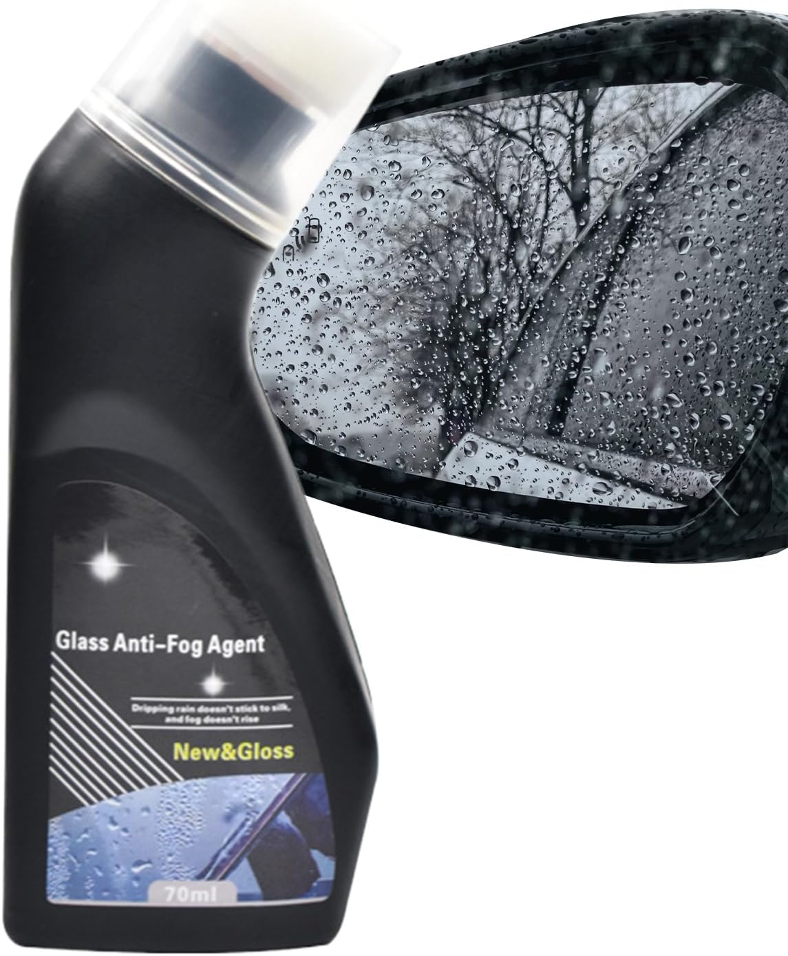 Car Glass Anti Fog Spray | Improve Visibility Easy Application | Car Glass Anti Fog Spray for Winter - for Drivers Homeowners Commuting Night Driving Rainy Season Adventure