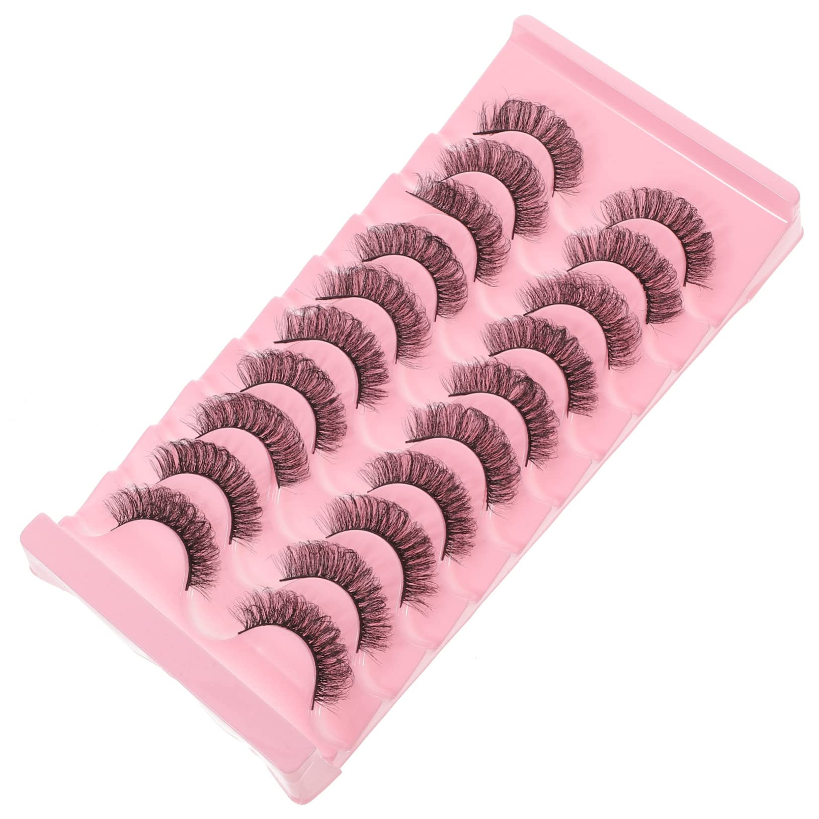 Housoutil 50 Paires De Faux Cils Extensions De Grappes De Cils Faux Cils Complets Vaporeux Individuels Cils Imitation Maquillage Accessoires Miss