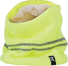 HEAT HOLDERS - Men's Neon Winter Knitted Work Neck Warmer / Neck Warmer for the Night