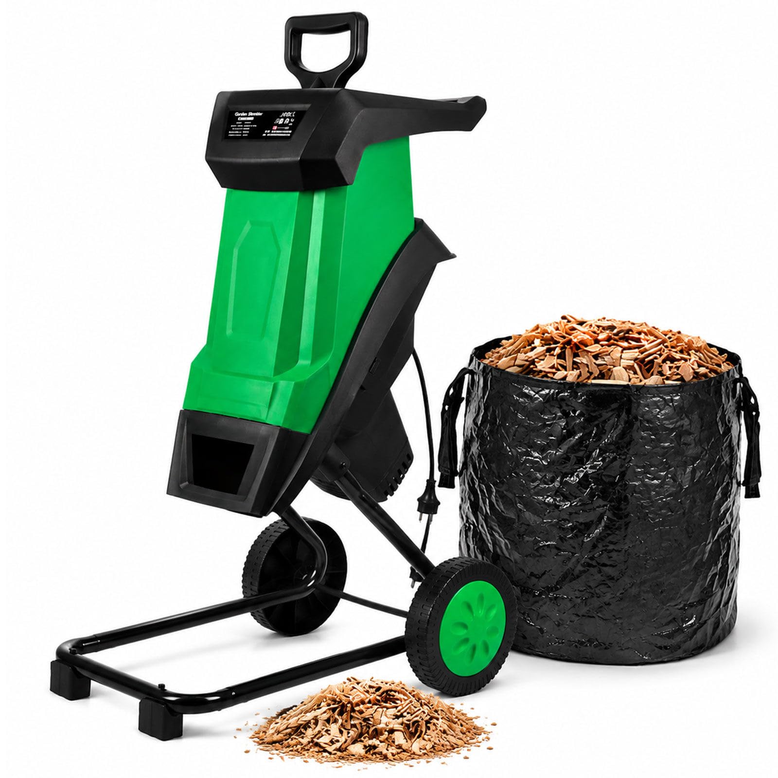 Broyeur de Branches électrique Puissance 2400W Léger 10,7 kg