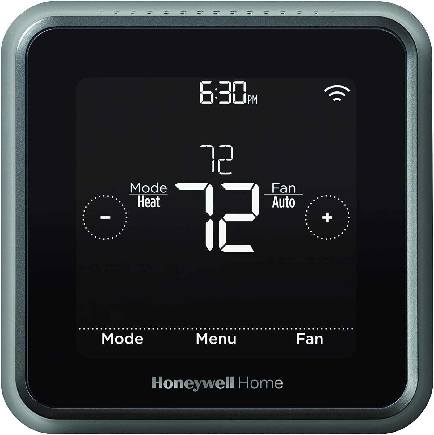RCHT8612WF T5 Plus Wi-Fi Touchscreen Smart Thermostat with 7 Day Flexible Programming and Geofencing Technology Black