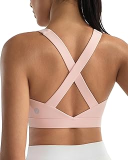 RUNNING GIRL Strappy High Impact Sports Bras for Women