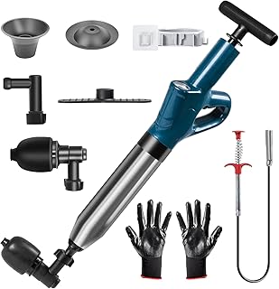 Toilet Plunger - Plungers for Bathroom Heavy Duty, Powerful Toilet Snake for Unclogging Plunger with Real-Time Pressure Indicator Plungers for Washbasin, Floor, Kitchen Clogged