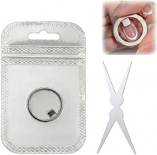 2026 New Ring-Shaped Cat Eye Magnet for Nails, Hollow Cateye Magnet for Nails, Y & Rin-gMagnet(Wide Beam,Heart,French), Mini Round Strong Nail Magnet French Tip Tool for Home Salon DIY Manicure (1Set)
