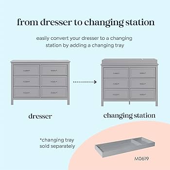 Amazon.com: Davinci Charlie 6-Drawer Double Dresser in Grey : Home & Kitchen Amazon.com: Davinci Charlie 6-Drawer Double Dresser in Grey : Home & Kitchen