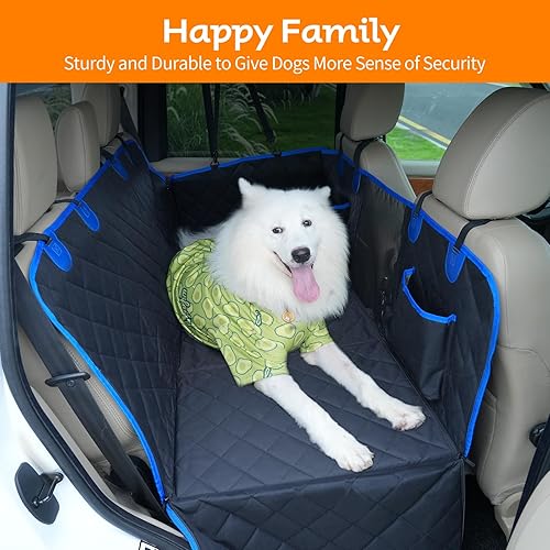 Miniatura 8 de Extensor de asiento trasero para perros, funda impermeable para asiento de automóvil con plataforma inferior dura, protege tu automóvil y mantiene a